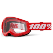 Μάσκα μηχανής motocross 100% STRATA2 RED 24 thumb