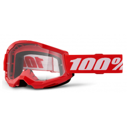Μάσκα μηχανής motocross 100% STRATA2 RED 24