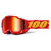 Μάσκα motocross 100% ACCURI2 RED - MIRROR RED