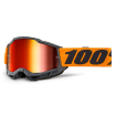 Μάσκα motocross 100% ACCURI2 ORANGE- MIRROR RED thumb