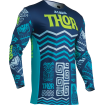 Μπλούζα motocross THOR PRIME ALOHA BLUE thumb