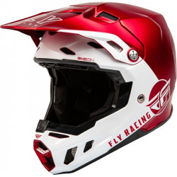 Κράνος motocross FLY RACING Formula CC Centrum - Metallic Red/White