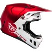 Κράνος motocross FLY RACING Formula CC Centrum - Metallic Red/White thumb