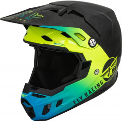 Κράνος motocross FLY RACING Formula CC Centrum - Black/Hi-Vis