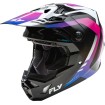 Κράνος motocross FLY RACING Formula CP Krypton - White/Black/Purple thumb