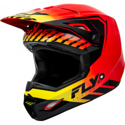Κράνος motocross FLY RACING Formula Kinetic Menace - Red/Black/Yellow