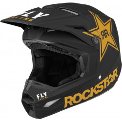 Κράνος motocross FLY RACING Formula Kinetic Rockstar - Matte Black/Gold