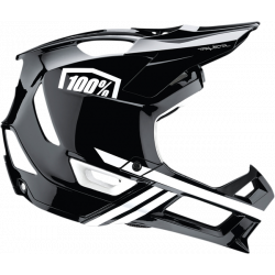 Κράνος ποδηλασίας 100% TRAJECTA FULL BLACK/WHITE GLOSS
