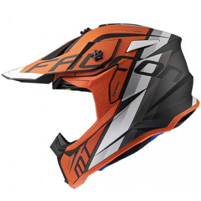 Κράνος μηχανής motocross MT FALCON THR B4 MATT PEARL ORANGE