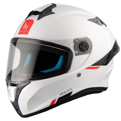 Κράνος μηχανής MT TARGO S SOLID A0 GLOSS PEARL WHITE