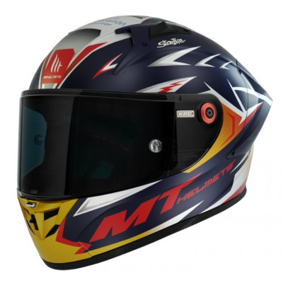 Κράνος μηχανής MT KRE+ CARBON ACOSTA A37 MATT BLUE