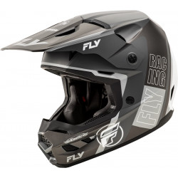 Κράνος motocross FLY RACING Formula Kinetic Rally-Matte Grey/Black/White 2025