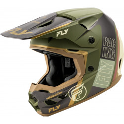 Κράνος motocross FLY RACING Formula Kinetic Rally-Matte Moss Grey/Khaki/Off-Whitee 2025