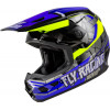 Παιδικό κράνος motocross FLY RACING Kinetic Scorched - Blue/Grey/Hi-Vis 2025