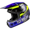 Παιδικό κράνος motocross FLY RACING Kinetic Scorched - Blue/Grey/Hi-Vis 2025 thumb