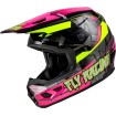 Παιδικό κράνος motocross FLY RACING Kinetic Scorched - Neon Pink/Hi-Vis/Black 2025 thumb