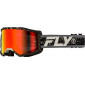 Μάσκα μηχανής motocross FLY RACING Zone Black/Grey - Red Mirror/Smoke Lens 2025 thumb