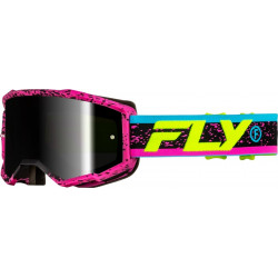 Μάσκα μηχανής motocross FLY RACING Zone Pink/Black/Hi-Vis - Black Mirror/Smoke Lens 2025