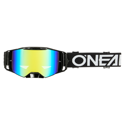 Μάσκα μηχανής motocross O'NEAL B-55 CRAM BLACK/WHITE - RADIUM GOLD