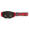 Μάσκα motocross O'NEAL B-33 ICTUS BLACK/RED - GRAY