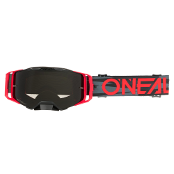 Μάσκα motocross O'NEAL B-33 ICTUS BLACK/RED - GRAY