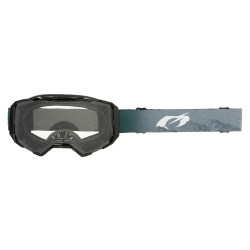 Μάσκα motocross O'NEAL B-22 COVERT GRAY/GREEN - CLEAR