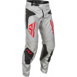 Παντελόνι μηχανής motocross FLY RACING Kinetic SYM -Light Grey/Red/Black 2025