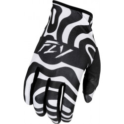 Γάντια μηχανής motocross FLY RACING Lite L.E. Abyss- White/Black 2025
