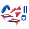 Πλήρες σετ πλαστικά μοτοσυκλέτας POLISPORT για Beta RR 2T/4T Racing (2023-24) Blue/Red