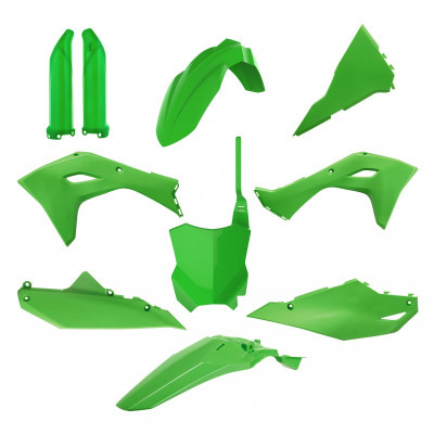 Πλήρες σετ πλαστικά μοτοσυκλέτας POLISPORT Full Plastic Kit Kawasaki KX 450 (2024-25) Green
