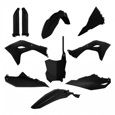 Πλήρες σετ πλαστικά μοτοσυκλέτας POLISPORT Full Plastic Kit Kawasaki KX 450 (2024-25) Black