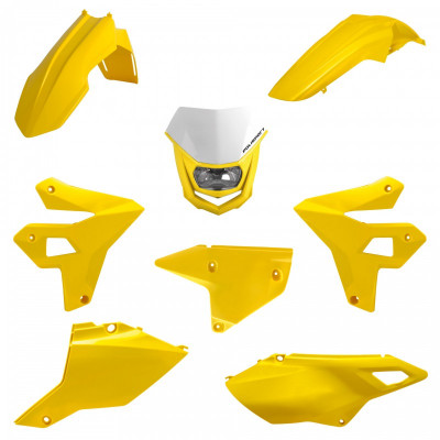 Σετ πλαστικών μοτοσυκλέτας με φανάρι POLISPORT Restyling για Suzuki DR-Z400 (2000-24) Yellow Σετ πλαστικών μοτοσυκλέτας με φανάρι POLISPORT Restyling για Suzuki DR-Z400 (2000-24) Yellow