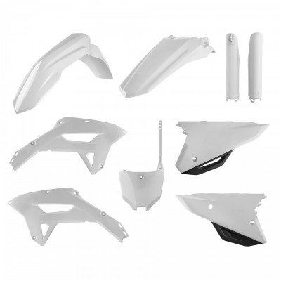 Πλήρες σετ πλαστικά μοτοσυκλέτας POLISPORT για HONDA CRF 450RX (2021-24) White