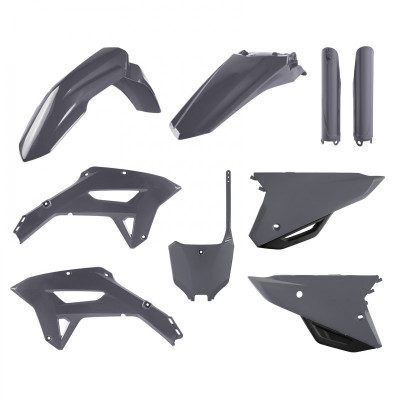 Πλήρες σετ πλαστικά μοτοσυκλέτας POLISPORT για HONDA CRF 450RX (2021-24) Grey