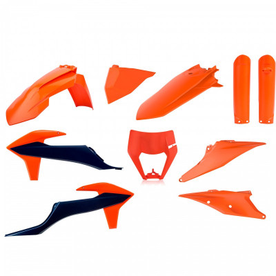 Πλήρες σετ πλαστικά μοτοσυκλέτας POLISPORT για KTM EXC/EXC-F/XC-W/XCF-W (2020-23) ОЕМ