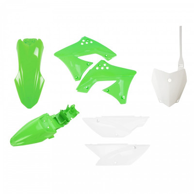 Σετ πλαστικά μοτοσυκλέτας POLISPORT Standard για Kawasaki KLX 110 (2010-25) OEM Σετ πλαστικά μοτοσυκλέτας POLISPORT Standard για Kawasaki KLX 110 (2010-25) OEM