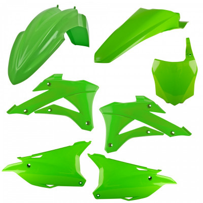 Σετ πλαστικά μοτοσυκλέτας POLISPORT Standard για Kawasaki KX 85/100/112 (2022-24) OEM Σετ πλαστικά μοτοσυκλέτας POLISPORT Standard για Kawasaki KX 85/100/112 (2022-24) OEM