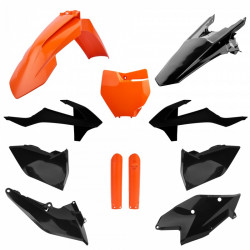 Σετ πλαστικά μοτοσυκλέτας POLISPORT για KTM SX/SX-F/XC/XC-F(16-18) Orange/Black