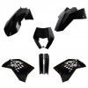 Σετ πλαστικά μοτοσυκλέτας POLISPORT για EXC/EXC-F/ XC-W / XC-FW (08-11) Black