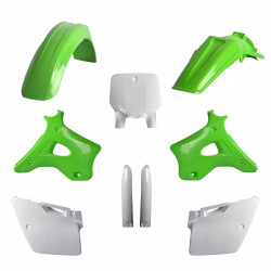Πλήρες σετ πλαστικά μοτοσυκλέτας POLISPORT για Kawasaki KX 125/250 (1996-98) ОЕМ