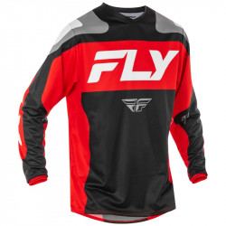 Μπλούζα motocross FLY RACING F-16 Riding - Black/Red/White 2025