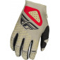 Γάντια μηχανής motocross FLY RACING Kinetic SYM- Light Grey/Red/Black 2025 thumb