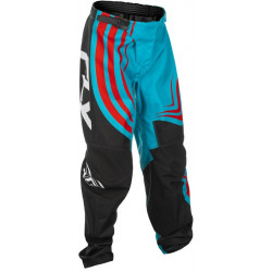 Παιδικό παντελόνι motocross FLY RACING F-16 Riding- Cyan/Black/Red 2025