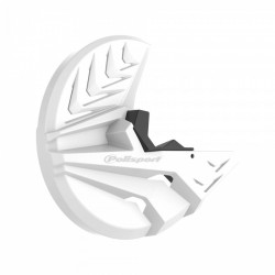 Προστασία πίσω δισκόπλακας μοτοσυκλέτας POLISPORT Disc & Bottom Fork Protector CRF R (15>) 450RX (17>) 250RX (19>) White