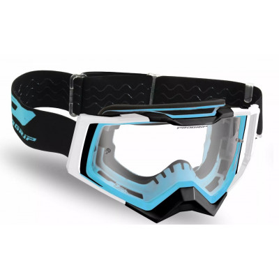 Μάσκα μηχανής motocross PROGRIP 3309 RAPID BRW/CLEAR