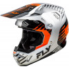 Κράνος motocross FLY RACING Formula CP Slice - Grey/Orange/Black 2025