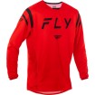 Μπλούζα motocross FLY RACING Kinetic Center-Red/Black 2025 thumb