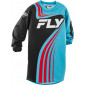 Παιδική μπλούζα motocross FLY RACING F-16 Riding - Cyan/Black/Red 2025 thumb