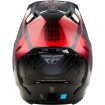 Κράνος motocross FLY RACING Formula S Carbon Protocol-Black Carbon/Red 2025 thumb