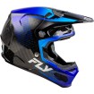 Κράνος motocross FLY RACING Formula S Carbon Protocol-Black Carbon/Blue 2025 thumb